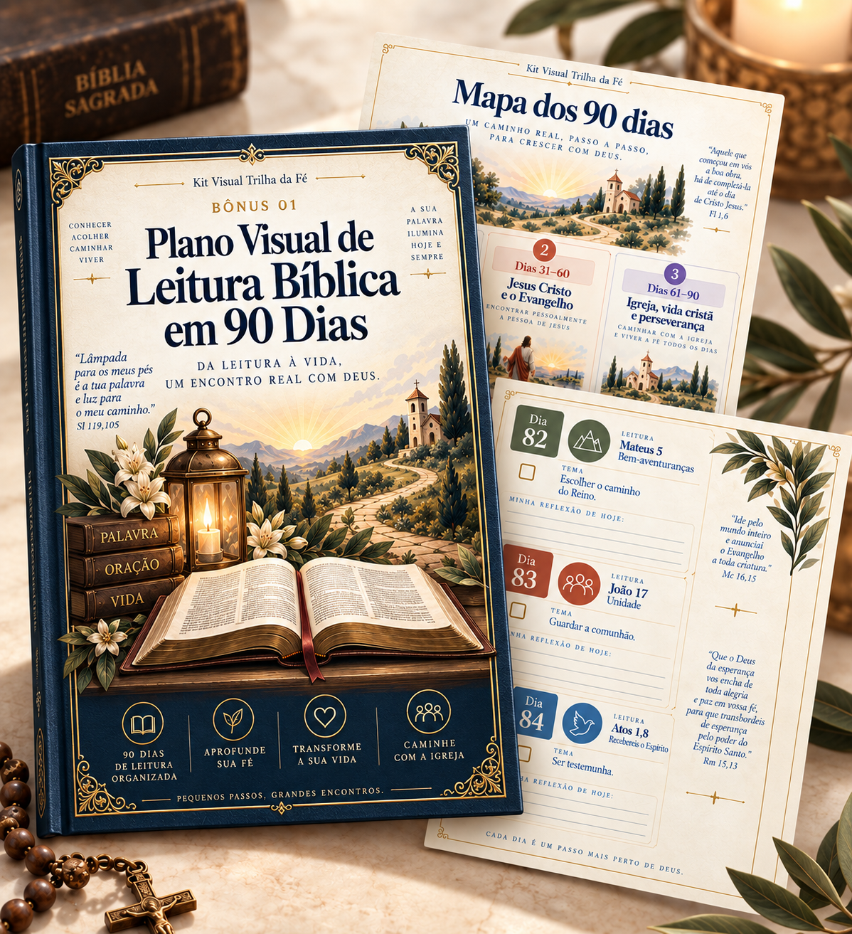 Plano Visual de Leitura Bíblica em 90 Dias